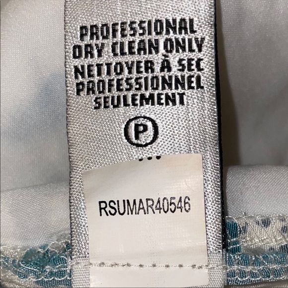 Tibi New York Silk Shorts Teal Size 2 EUC - Picture 14 of 16